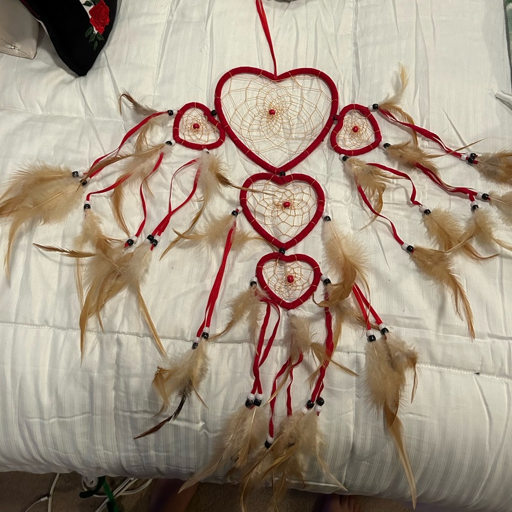Red Heart Dream catcher
